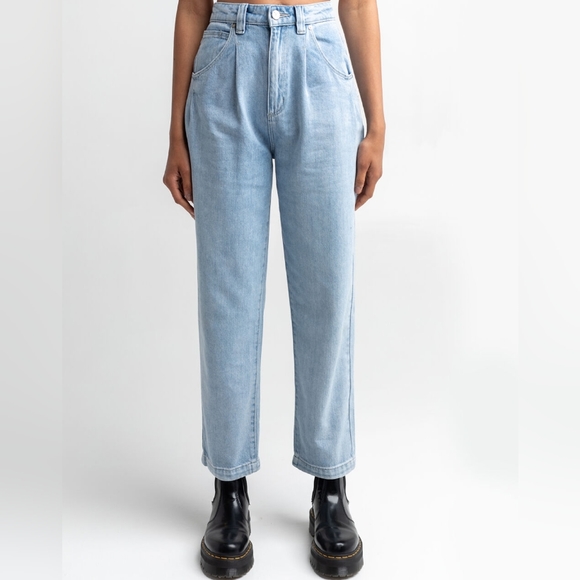 Abrand High Waisted Miami Taper Jean's Size 28/ EU 10 - Picture 2 of 14